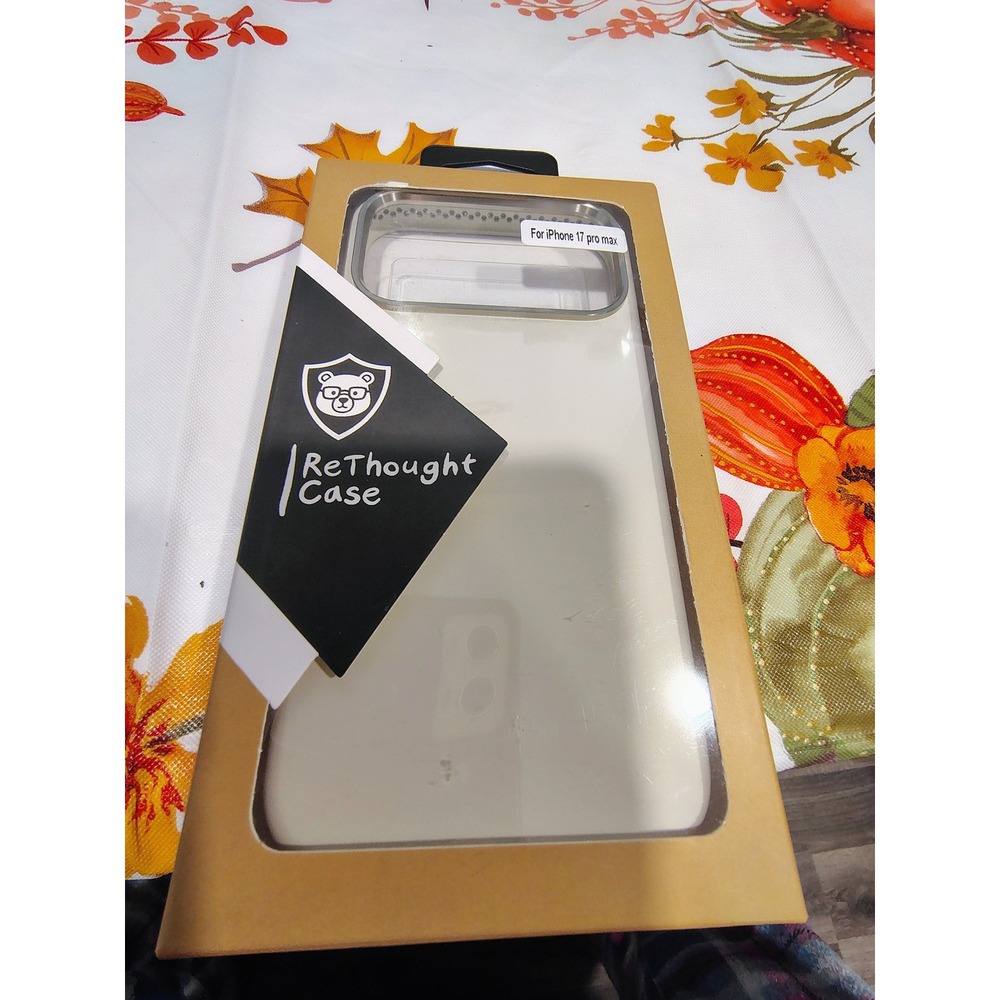 ReThought Case Bumper for iPhone 17 Pro Max Porcelain White Durable Slim Cover